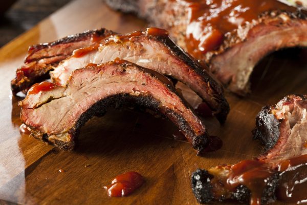 Smoked Barbecue Pork Spare Ribs