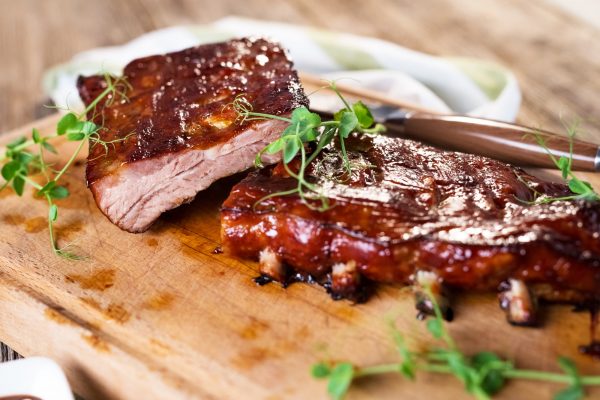 Smoked Barbecue Pork Spare Ribs