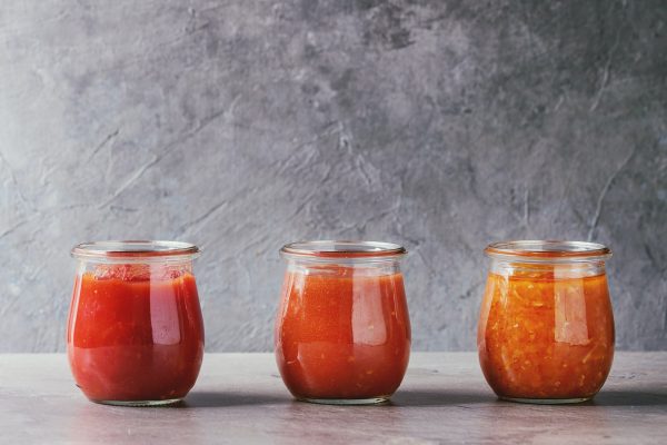 Variety of tomato sauces